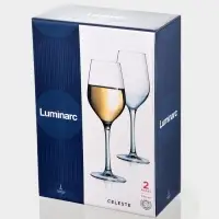Набор бокалов для вина Luminarc Celeste, 350 мл, размер одного бокала 7.5&times;7.5&times;22.5 см, 2 шт., стекло, прозрачный