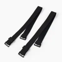 Лямки для бюстгальтера, текстильные, 2 см&plusmn;2 мм, 34 см, пара, чёрные
