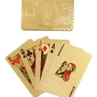 Карты игральные пластиковые &laquo;100 долларов&raquo;, 54 шт., 30 мкм, 8.5&times;4.5 см, в шкатулке