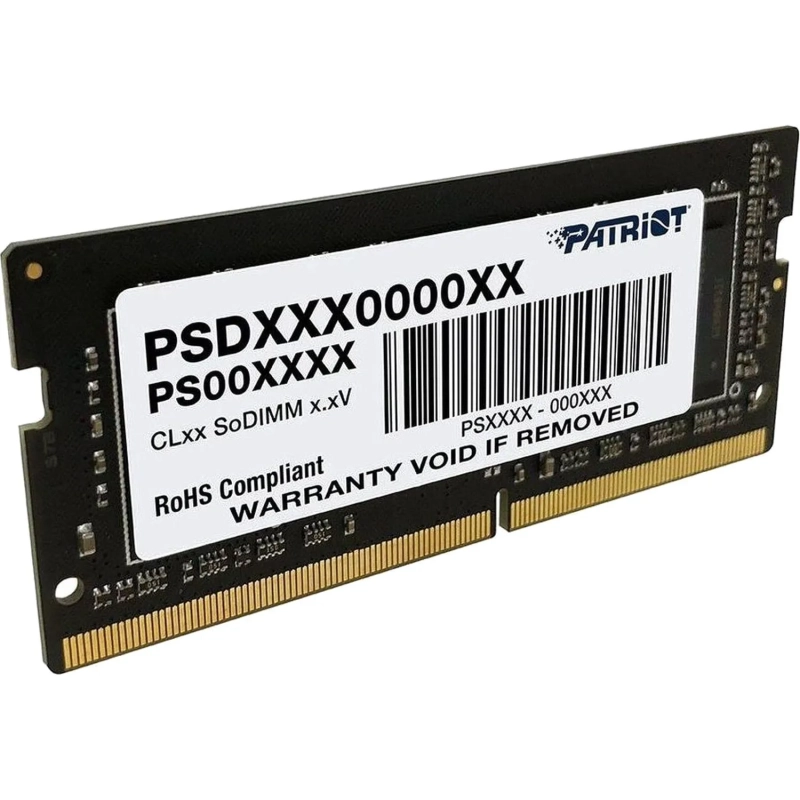 Модуль памяти Patriot DDR4 SO-DIMM 8Gb 3200 МГц CL22 (PSD48G320081S)