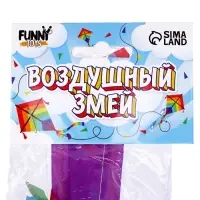 Воздушный змей &laquo;Цветной в полоску&raquo;, с леской, цвета МИКС
