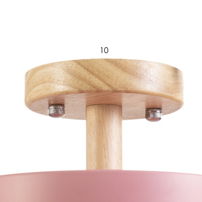 Светильник Светильник "Ринд" LED 13Вт 4000К розовый 18х18х10 см BayerLux