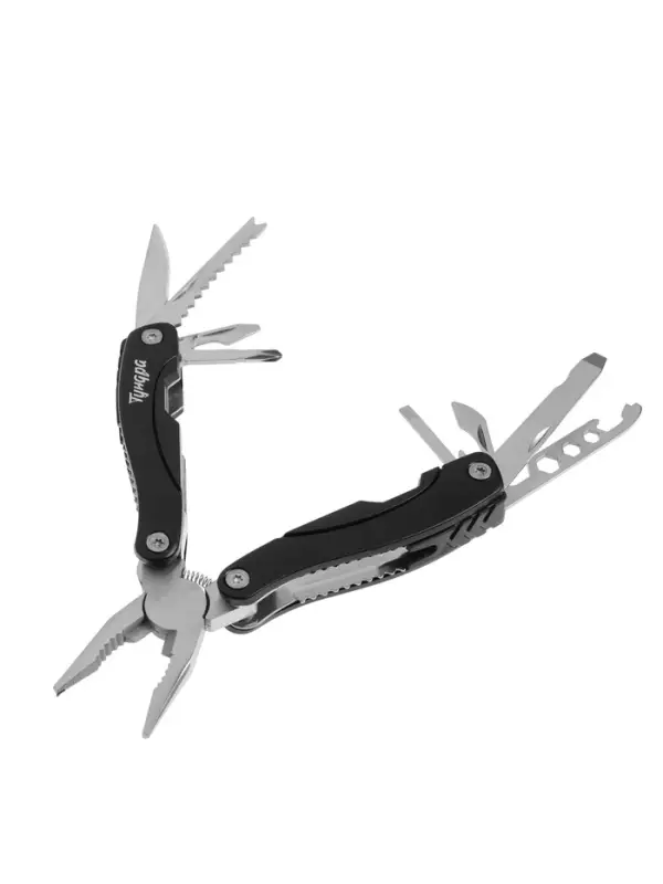 Мультитул 9в1 в чехле, рукоять черная, 9&times;3.5&times;2.5 см