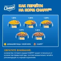 Влажный корм Chappi для собак, с говядиной по-домашнему, пауч, 85 г