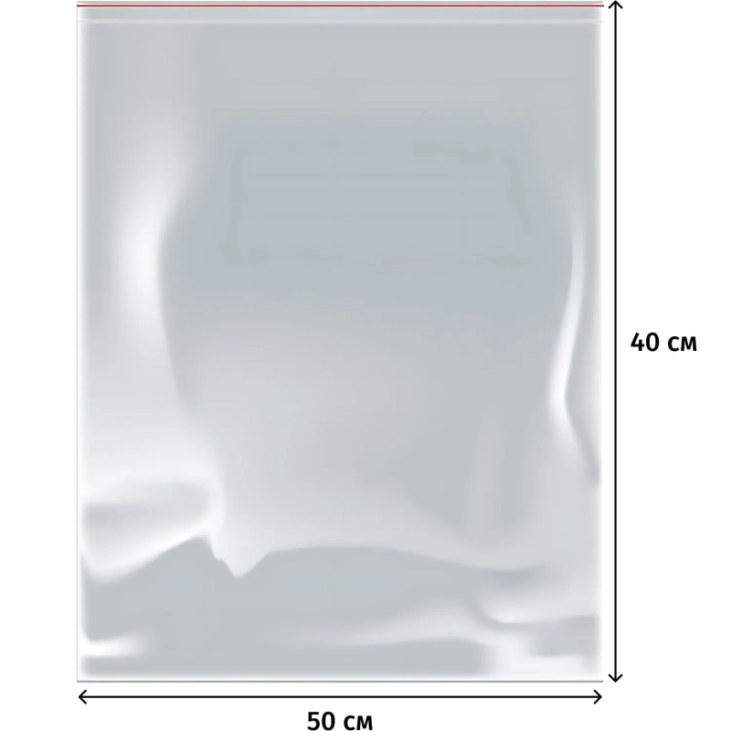 Пакет с замком (Zip Lock) 40 х 50 см, 35 мкм, 100 шт/уп