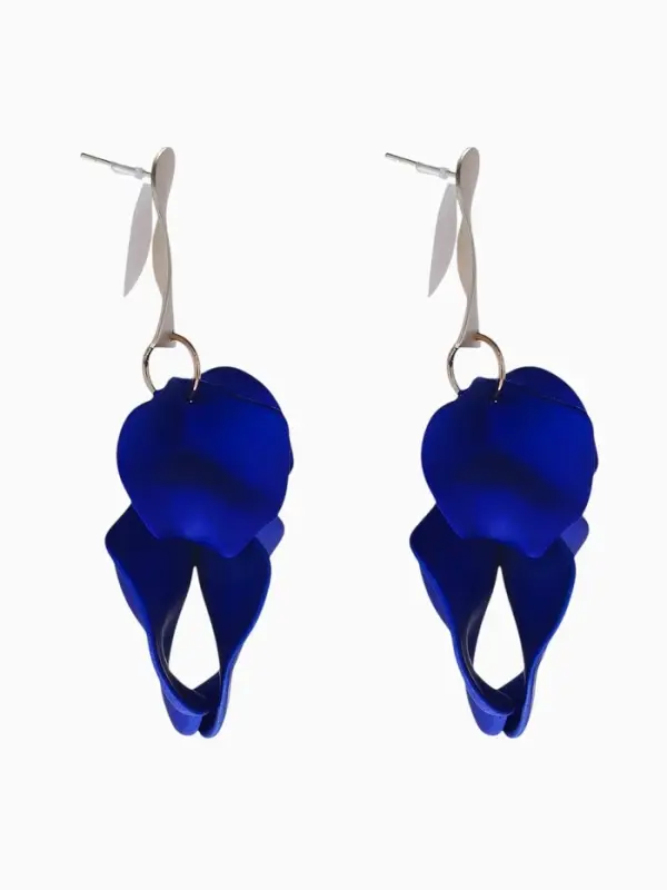 Серьги ассорти &laquo;Ветер&raquo;, неровность, цвет сине-золотой