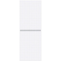 Блокнот А4,60л,клетка,метал.гребень,цв.обложка Стильный Офис 2751