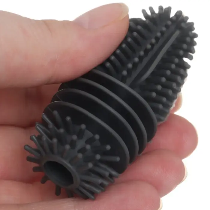 Ёршик для бутылочек и сосок Крошка Я, силиконовый, серый, 26 см