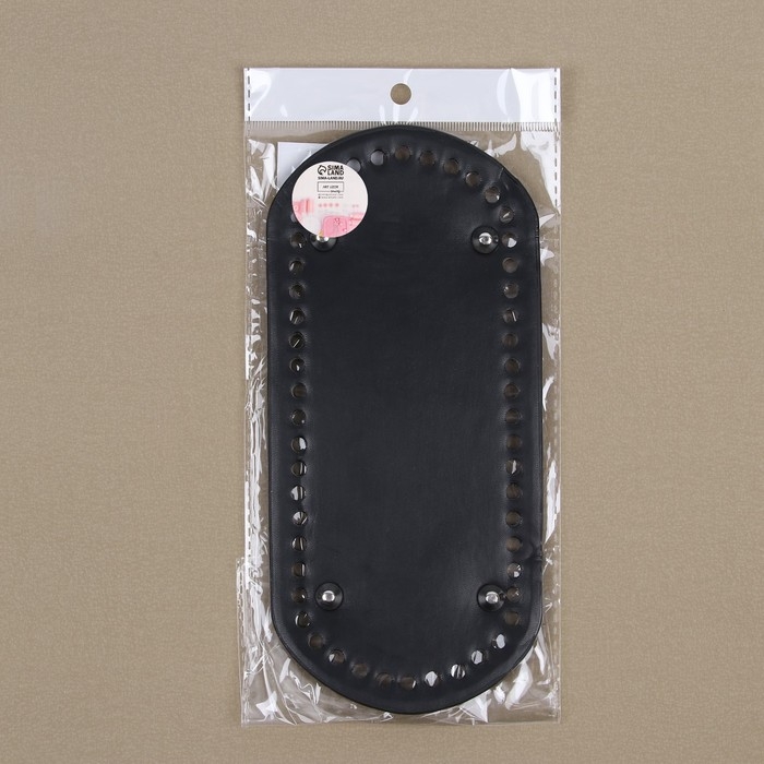 Донце для сумки, с ножками, овальное, 22 × 10 см, цвет чёрный/серебряный Донце для сумки, с ножками, овальное, 22 × 10 см, цвет чёрный/серебряный