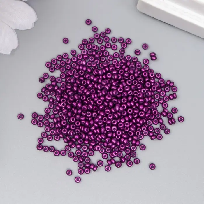 Бисер стекло 11/0  Бисер стекло 11/0 "Металлик. Фиолет" 10 гр