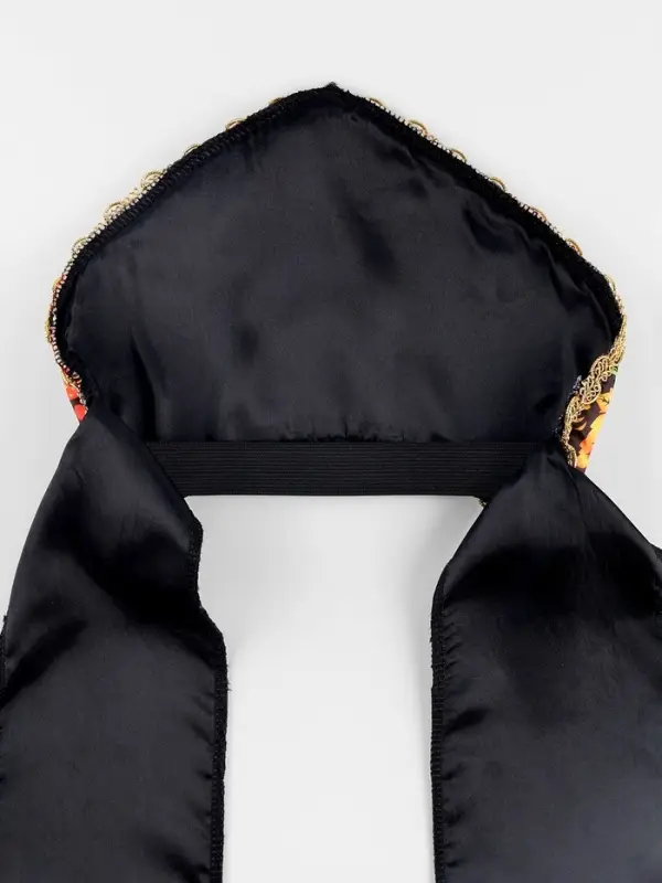 Карнавальный кокошник  Карнавальный кокошник "Русские узоры" цвет черный