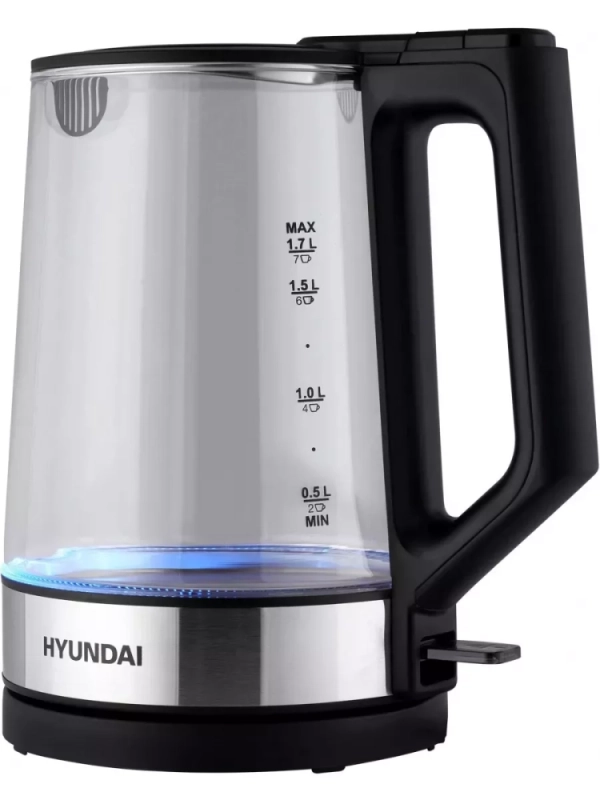 Чайник HYK-G8808 1,7л 2200Вт черный (стекло)