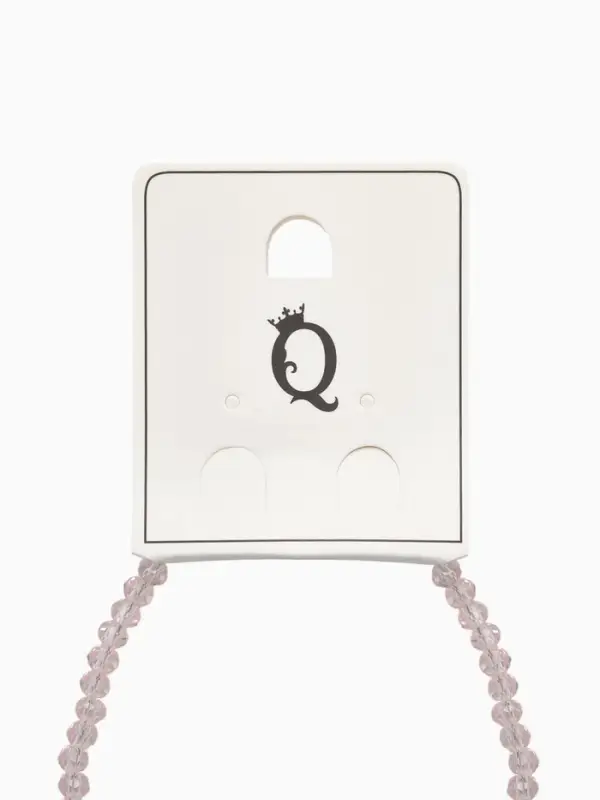 Чокер «Бабочка» хрусталь, розовый в серебре, 36 см + 5 см доп, цепочка