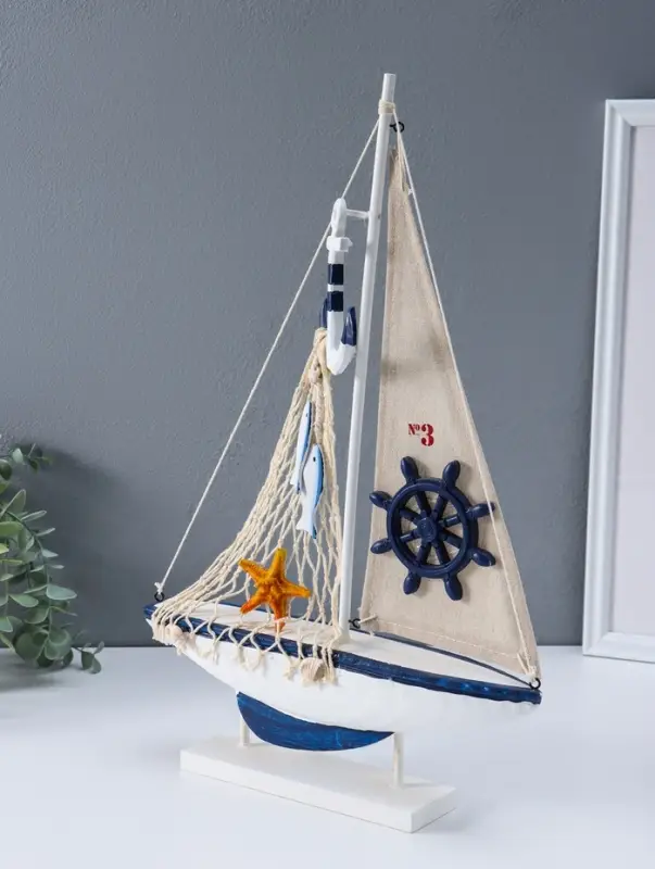 Сувенир интерьерный "Судно рыбацкое" 5х30х45,7 см