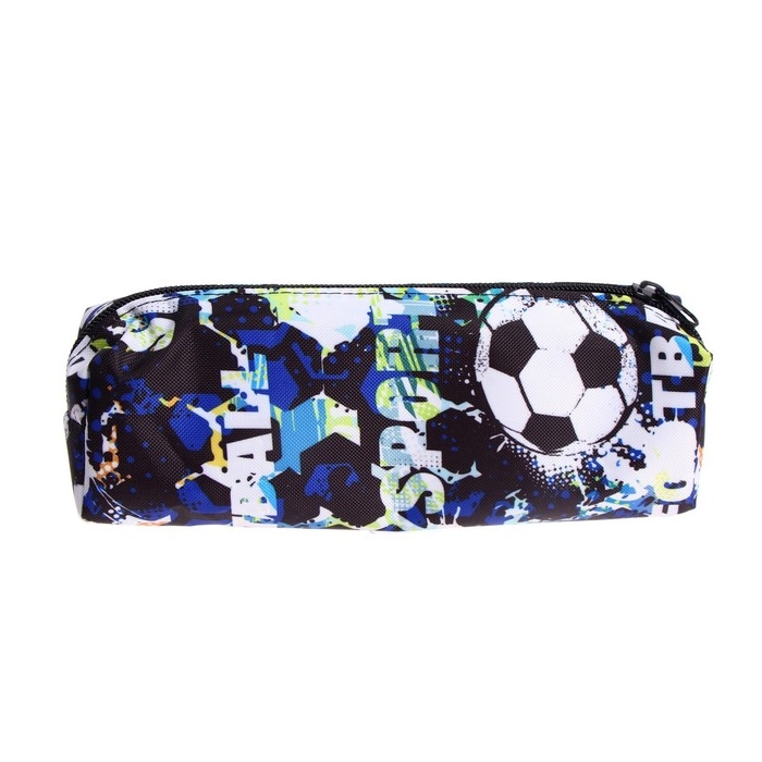 Пенал школьный на молнии Пенал школьный на молнии "Футбол", МИКС