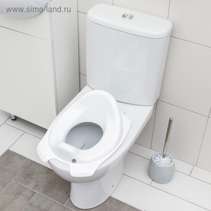 Детская накладка - сиденье на унитаз, цвет белый