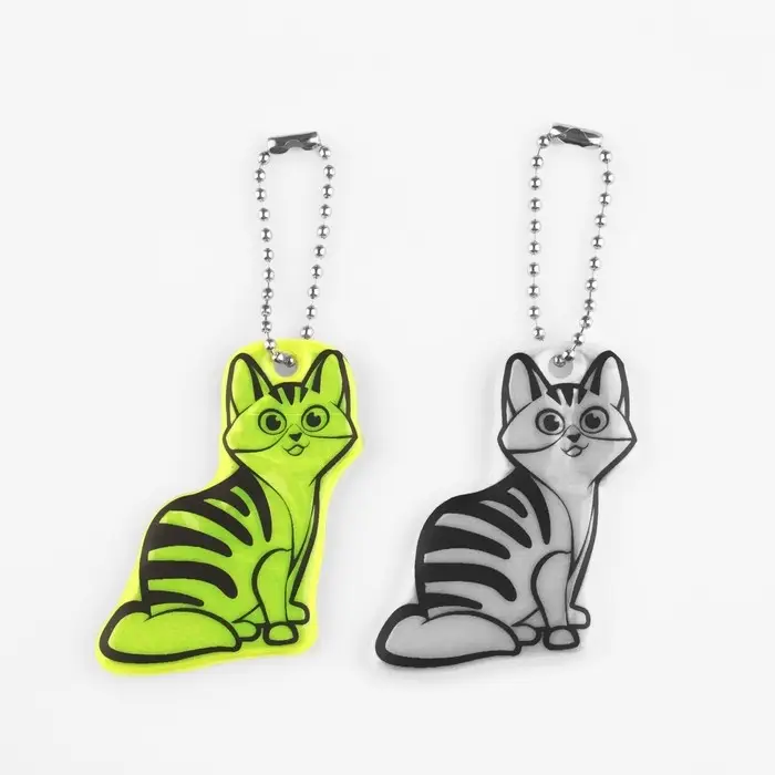 Светоотражающий элемент «Кошечка», двусторонний, 5.9×4.7 см, МИКС Светоотражающий элемент «Кошечка», двусторонний, 5.9×4.7 см, МИКС