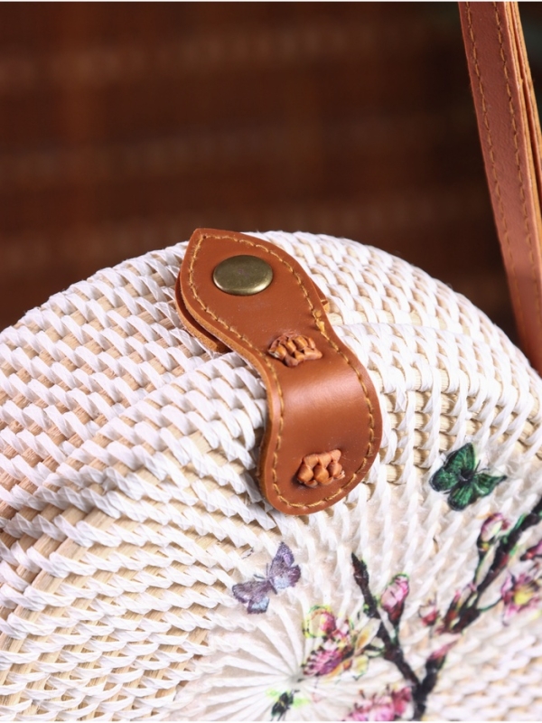 Сумка плетеная ротанг "Бабочка", 15х6х60 см