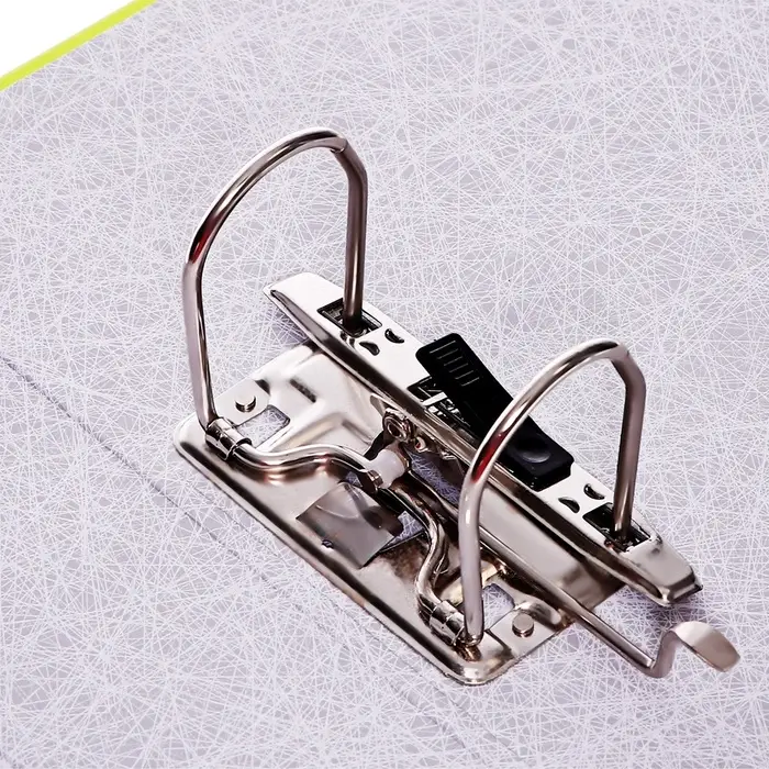 Папка&ndash;регистратор А4, корешок 70 мм, ErichKrause Neon, с арочным механизмом, неоновая, жёлтая, до 450 листов