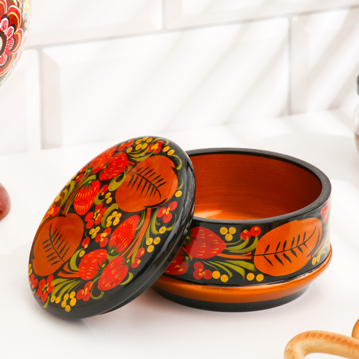 Коробка &laquo;Ягодка&raquo;, большая, 13&times;7 см, хохлома