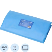 Простыня 70х80, голубой (20шт/упак), спанбонд, пл.15, А1, 12544