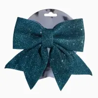 Ёлочная игрушка &laquo;Зимнее волшебство. Бант&raquo; пластик, 20&times;18 см, зелёный