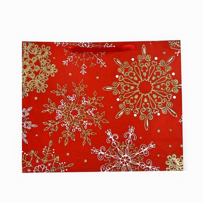 Пакет подарочный новогодний ламинированный «Новогоднее великолепие», XL 49 х 40 х 19 см, Новый год Пакет подарочный новогодний ламинированный «Новогоднее великолепие», XL 49 х 40 х 19 см, Новый год