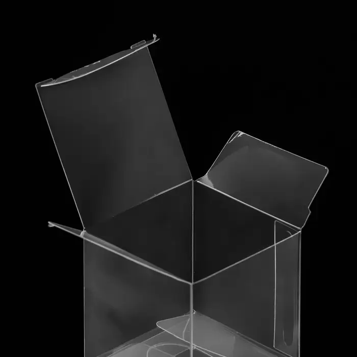 Складная прозрачная коробка из PVC, для упаковки подарков, 5×5×5 см Складная прозрачная коробка из PVC, для упаковки подарков, 5×5×5 см