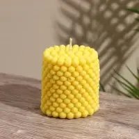 Свеча фигурная формовая &laquo;Столб шарики&raquo;, 6&times;6&times;7 см, соевый воск, МИКС