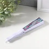 Веер складной &laquo;Розы и астры на нежно-зелёном&raquo;, 22.5 см