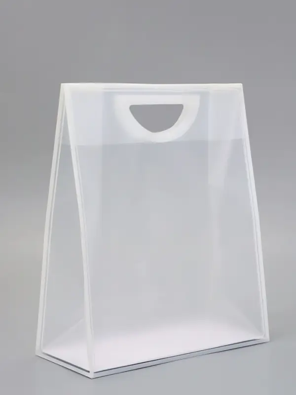 Пакет ПП с вырубной ручкой, прозрачный, 36&times;30&times;13 см, белый