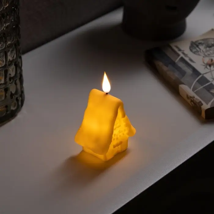 Светодиодная фигура &laquo;Домик&raquo; 7&times;11.5&times;5.5 см, пластик, батарейки AG13&times;3 (в комплекте), свечение тёплое белое