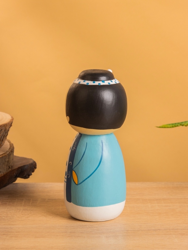 Деревянная кукла кокеши Деревянная кукла кокеши "Хару" 7х7,5х15 см