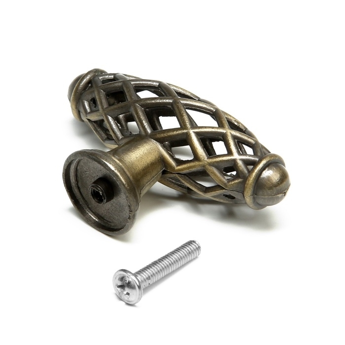 Ручка кнопка ТУНДРА PK039AB, цвет бронза, 8 шт TMP Ручка кнопка ТУНДРА PK039AB, цвет бронза, 8 шт TMP