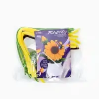 Набор для творчества цветы из пушистой проволоки в горшке, желтый  цветок