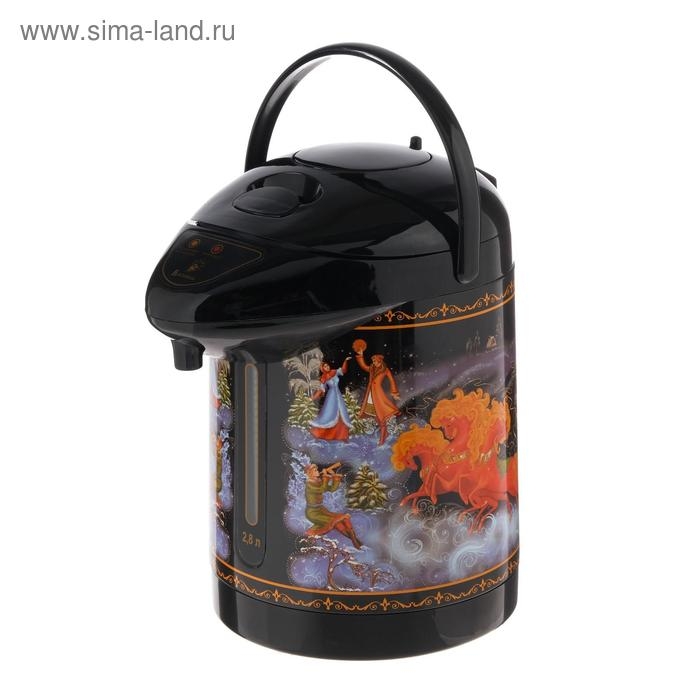 Термопот  Термопот "ВАСИЛИСА" ВА-5003, 2.8 л, 750 Вт, чёрный с рисунком