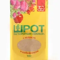Шрот расторопши с яблоком и шиповником 100 г Шрот расторопши с яблоком и шиповником 100 г