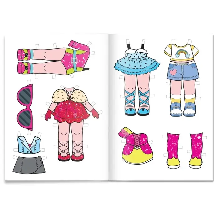 Книга бумажная куколка «Вырежи и наряди», 20 стр. Книга бумажная куколка «Вырежи и наряди», 20 стр.