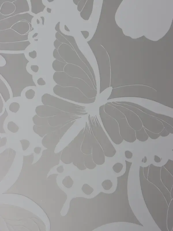 Пленка для цветов, "Бабочки", белая, 57х57 см