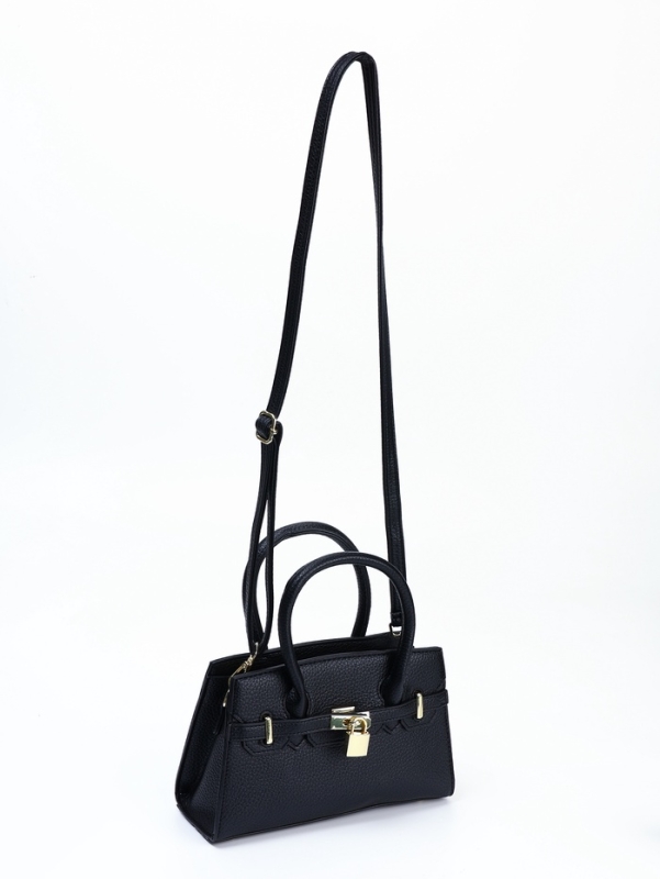 Сумка женская, 23*8*15, длин. ремень, отд. на молнии, черный