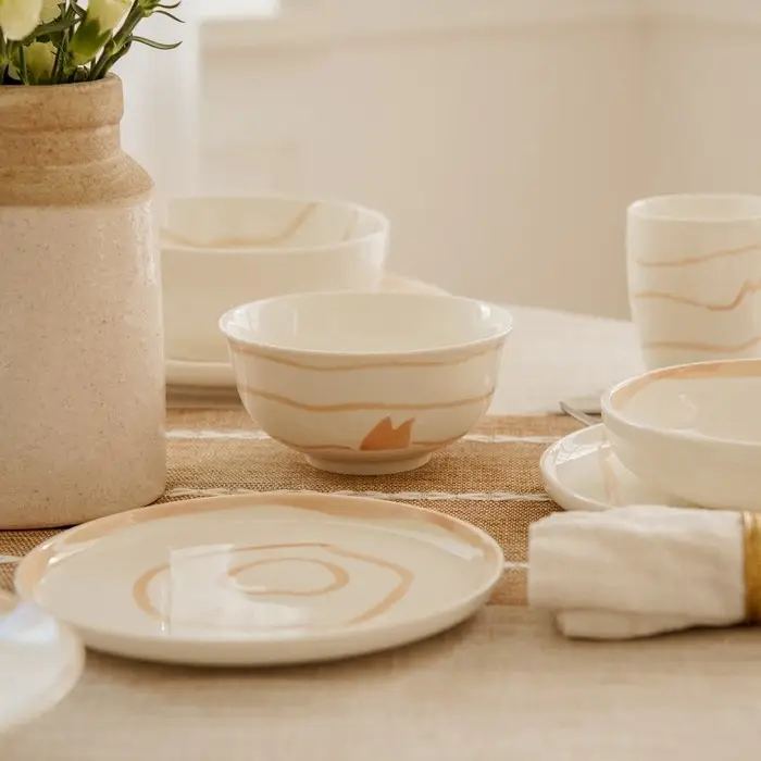 Тарелки SL Home &laquo;Гато&raquo;, d=20 см, набор 2 шт., фарфор, белые