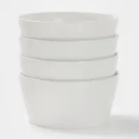 Салатники Magistro White Snow, набор 4 шт., 380 мл, фарфор, белые