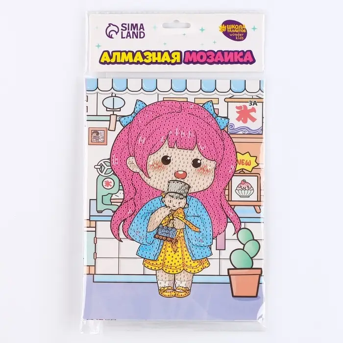 Алмазная вышивка &laquo;Ичиго&raquo;, 13.7&times;18.3 см, картон, с частичным заполнением