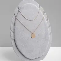 Подставка под кулоны и цепочки &laquo;QF. Овал&raquo;, 5 мест, 20&times;1.5&times;28 см, серая