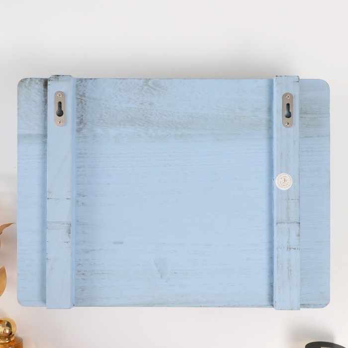 Крючки декоративные дерево с карманом и полочкой Крючки декоративные дерево с карманом и полочкой "Серый состаренный" 10,5х28х18 см