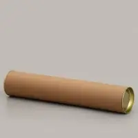 Тубус 63&times;350 мм (330 мм внутр. высота), под футболку, картон, металлическая крышка