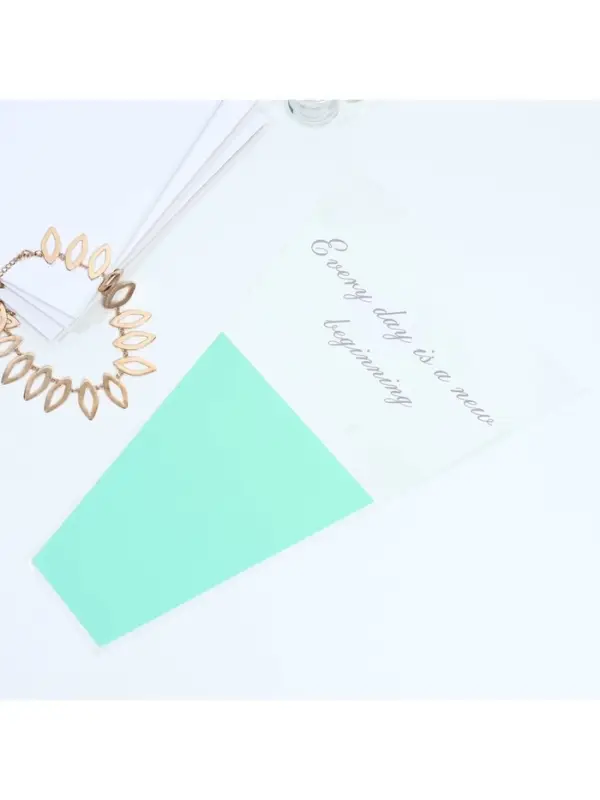 Пакет для цветов «Every day is a new beginning», мятный, 30 х 10 х 45 см Пакет для цветов «Every day is a new beginning», мятный, 30 х 10 х 45 см