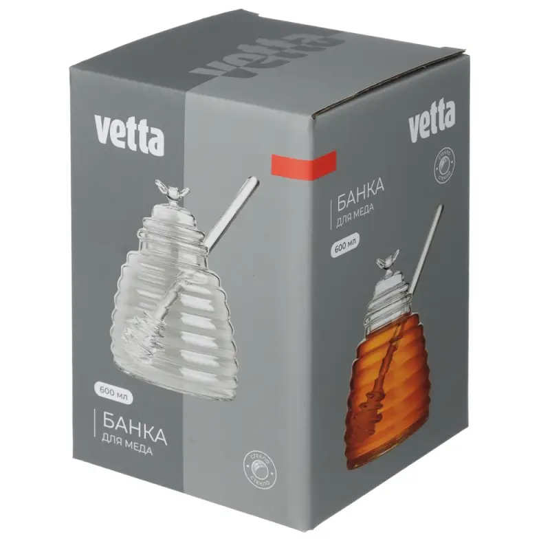 VETTA Банка для меда 600 мл, стекло