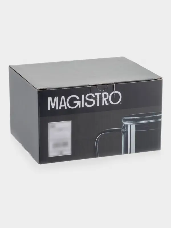 Кружка - мешалка Magistro &laquo;Слот&raquo;, 400 мл, 11.5&times;8&times;12.2 см, стекло, прозрачная