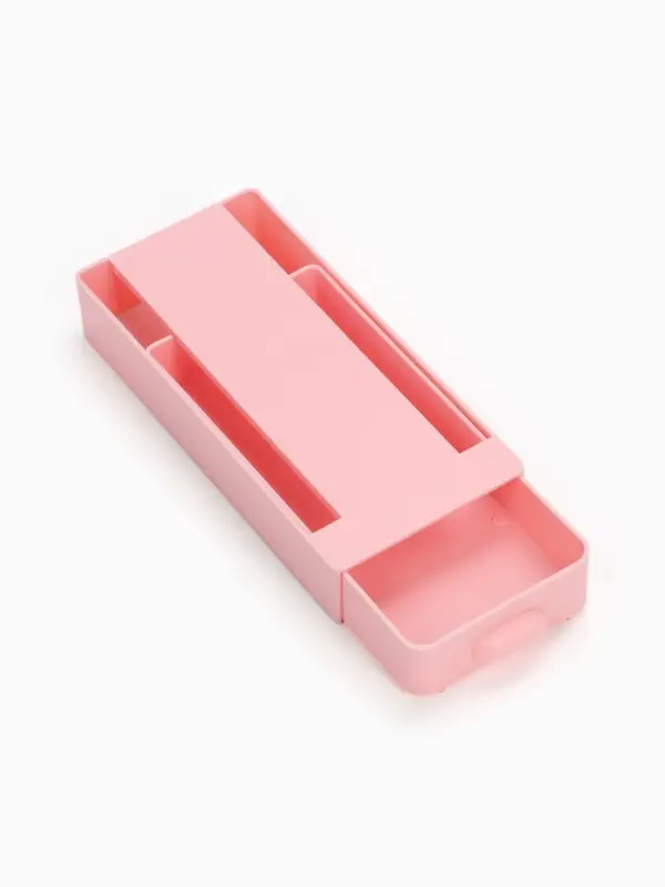 Ящик для хранения, скрытый потайной под стол, 20&times;9&times;4 см, розовый